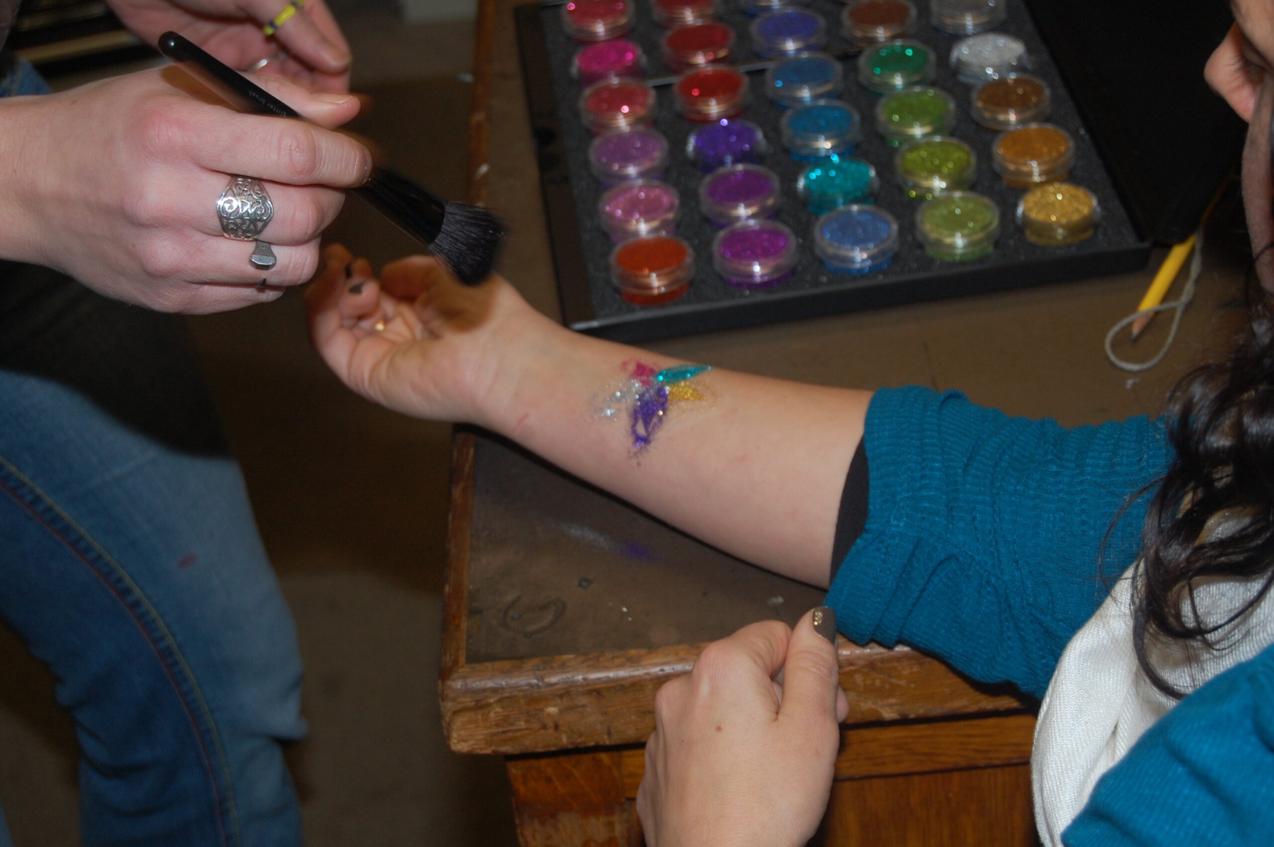glitter tattoos