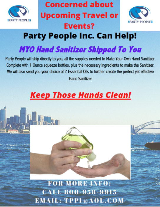 Make Your Own Hand Sanitizer Party People Inc